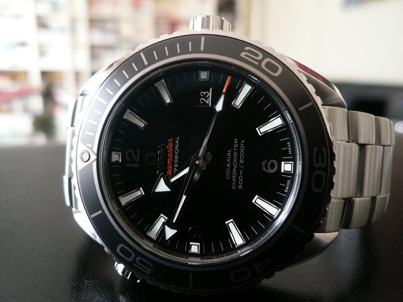 OMEGA SEAMASTER PLANET OCEAN 45,5 LUNETTE CERAMIQUE
 	 
