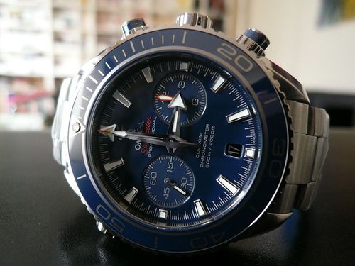 OMEGA SEAMASTER PLANET OCEAN CHRONO LIQUIDMETAL