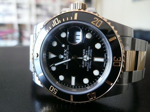 ROLEX SUBMARINER DATE CERAMIQUE OR ET ACIER