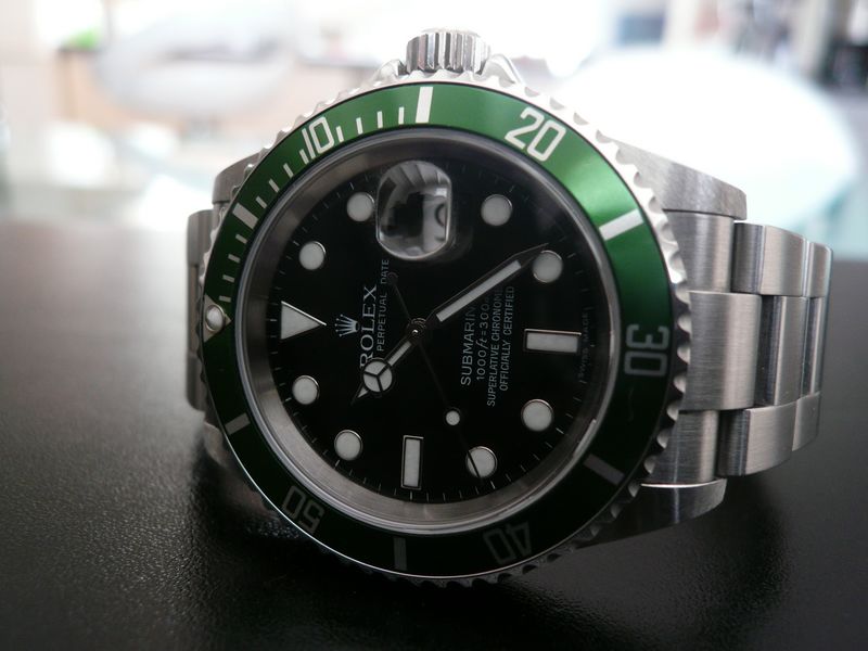 Submariner discount lunette verte