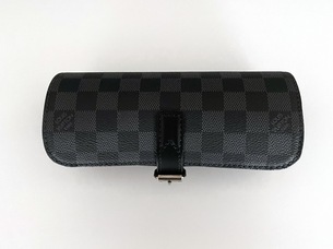 LOUIS VUITTON 3 WATCH CASE GRAPHITE