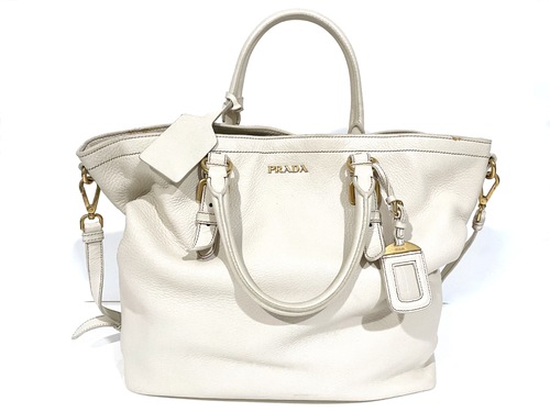 PRADA LEATHER HANDBAG