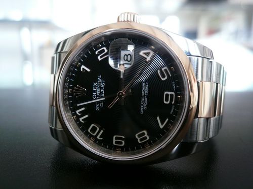 ROLEX DATEJUST OR ROSE ET ACIER