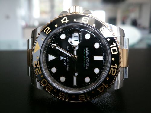 ROLEX GMT MASTER II OR ET ACIER CERAMIQUE