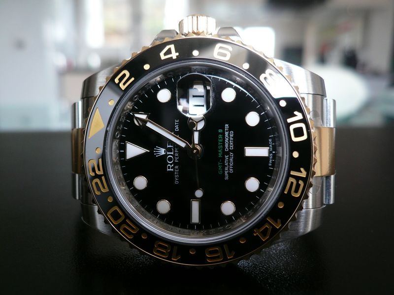 ROLEX GMT MASTER II OR ET ACIER CERAMIQUE
 	 
