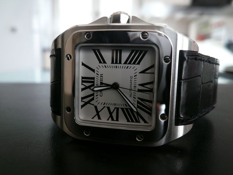 CARTIER SANTOS 100 GRAND MODELE
 	 
