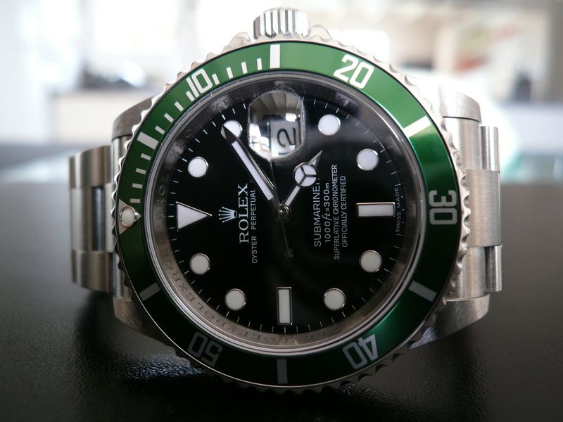 ROLEX SUBMARINER DATE LUNETTE VERTE
 	 
