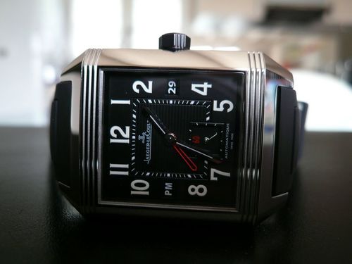 JAEGER LECOULTRE REVERSO SQUADRA HOMETIME BLACK