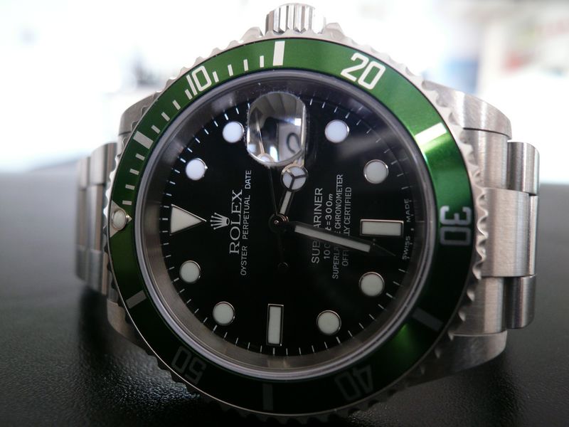 ROLEX SUBMARINER DATE LUNETTE VERTE
 	 
