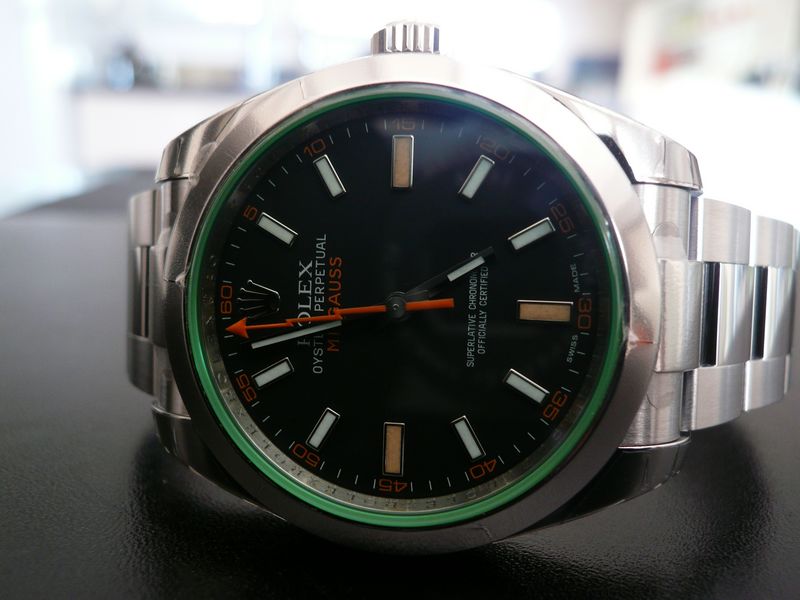 ROLEX MILGAUSS GLACE VERTE
 	 
