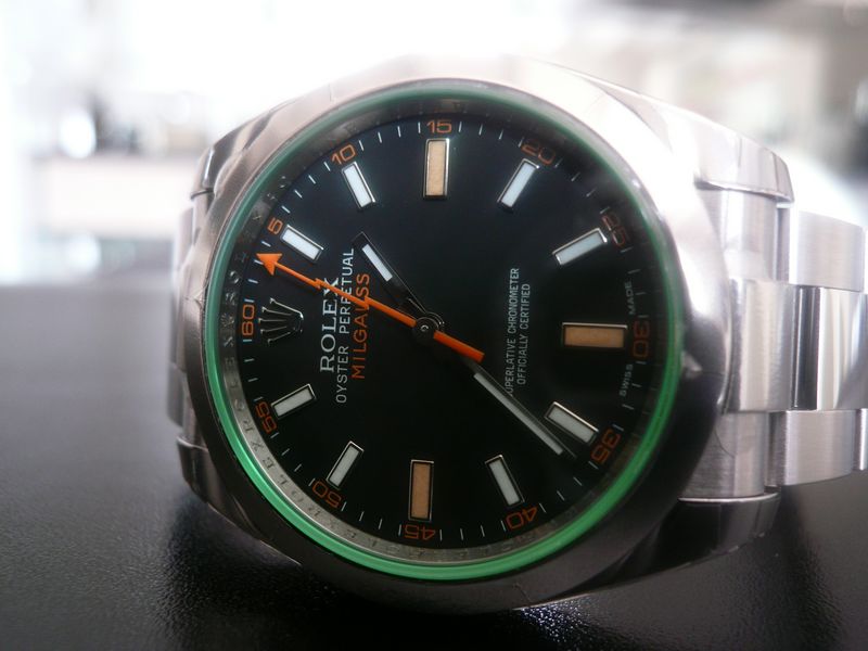 ROLEX MILGAUSS GLACE VERTE
 	 
