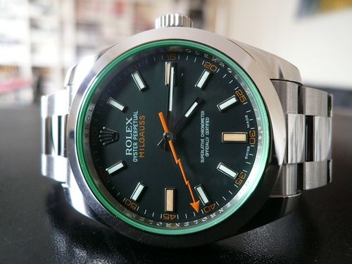 ROLEX MILGAUSS GLACE VERTE