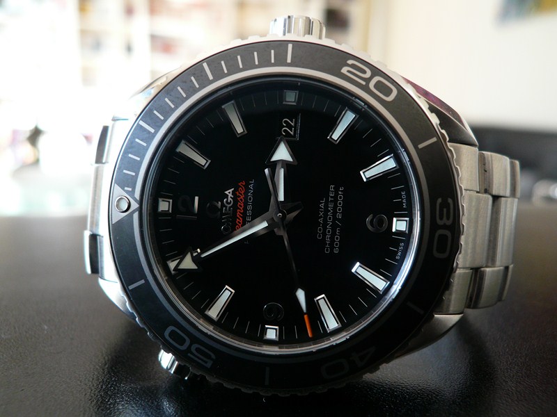 OMEGA SEAMASTER PLANET OCEAN 45,5 LUNETTE CERAMIQUE
 	 
