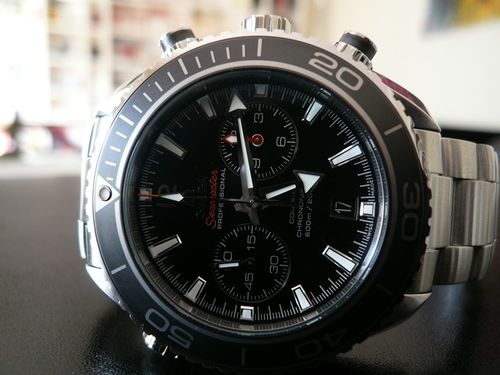 OMEGA SEAMASTER PLANET OCEAN CHRONO LUNETTE CERAMIQUE