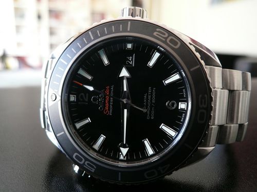 OMEGA SEAMASTER PLANET OCEAN 45,5 LUNETTE CERAMIQUE