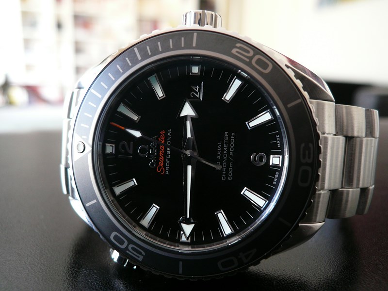 OMEGA SEAMASTER PLANET OCEAN 45,5 LUNETTE CERAMIQUE
 	 
