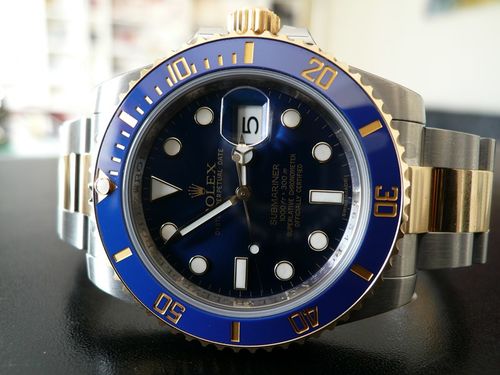 ROLEX SUBMARINER DATE CERAMIQUE OR ET ACIER