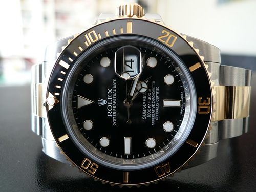 ROLEX SUBMARINER DATE CERAMIQUE OR ET ACIER