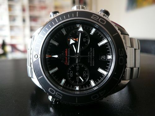 OMEGA SEAMASTER PLANET OCEAN CHRONO LUNETTE CERAMIQUE