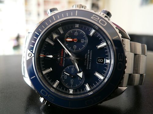 OMEGA SEAMASTER PLANET OCEAN CHRONO LIQUIDMETAL