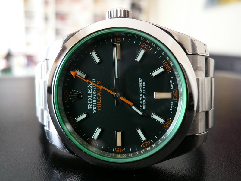 ROLEX MILGAUSS GLACE VERTE
 	 
