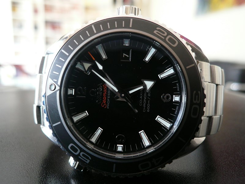 OMEGA SEAMASTER PLANET OCEAN 45,5 LUNETTE CERAMIQUE
 	 
