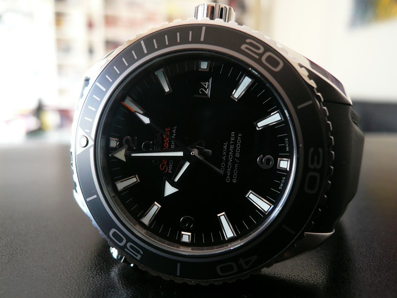 OMEGA SEAMASTER PLANET OCEAN 45,5 LUNETTE CERAMIQUE
 	 
