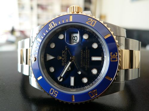 ROLEX SUBMARINER DATE CERAMIQUE OR ET ACIER