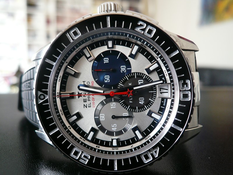 ZENITH EL PRIMERO STRATOS FLYBACK STRIKING 10th
 	 
