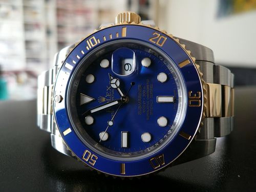 ROLEX SUBMARINER DATE CERAMIQUE OR ET ACIER